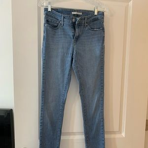 Levi's skinny mid rise jeans